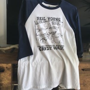 Neil Young and Crazy Horse 3/4 sleeve Shirt